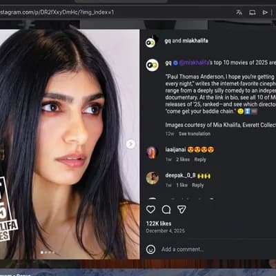 AI generated video: Create a reality video for May Khalifa 