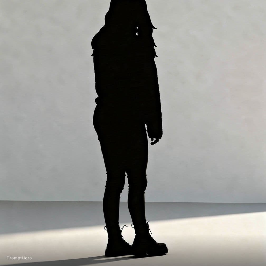 AI generated: Zieht sich aus und ist dann nackt