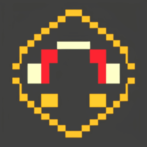 AI generated: Pixel art logo 8k hige quality 