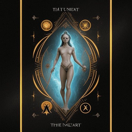 AI generated: can you generate me some artwork to use for a digital tarot card series, without any text  or name i...