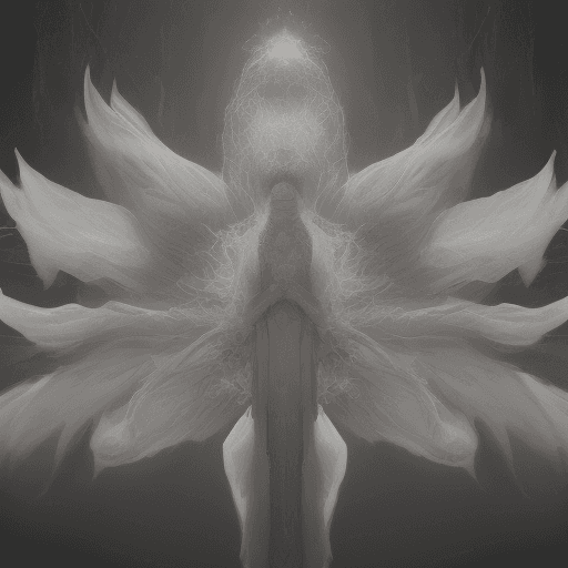 AI generated: white deity angel, the actors are dressed in white suits and are dancing with a lotus, angel, in the...