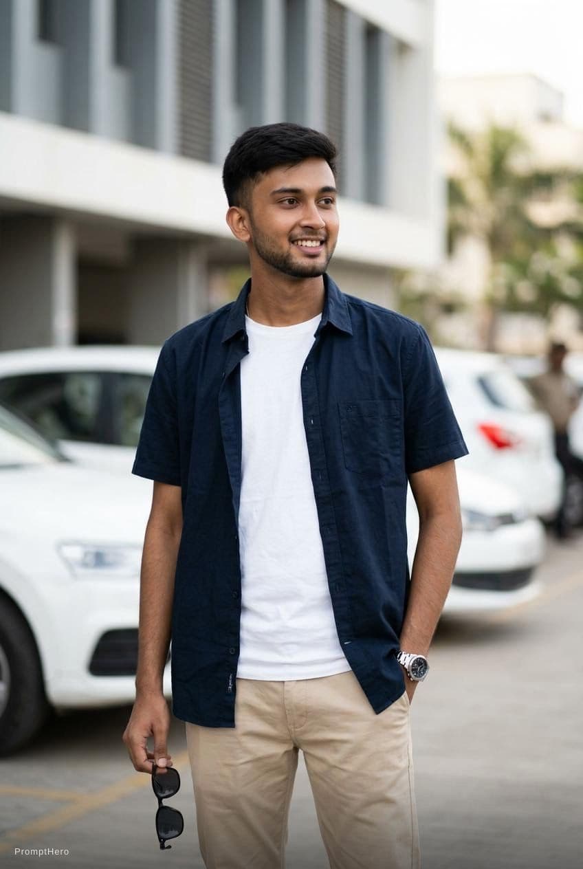 AI generated: { "image_type": "photograph", "genre": "casual_mens_lifestyle_portrait", "composition": { "framing":...