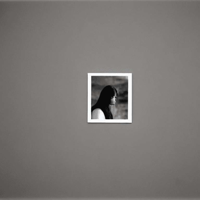 AI generated: A photograph styled to mirror a 1970s cinema frame, featuring a woman who resembles someone in her y...