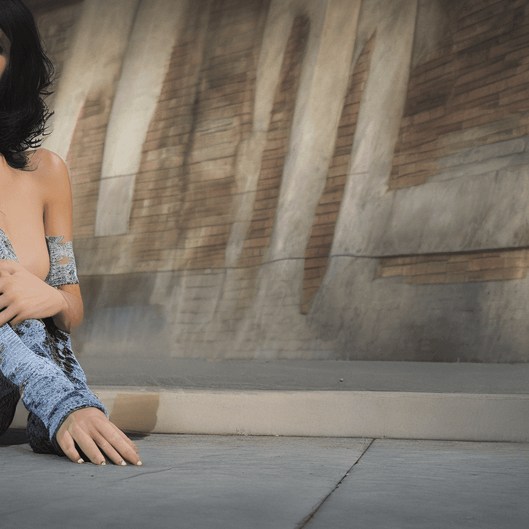 AI generated: 1 young beautiful long black hair woman wearing her venom symbiote with a wide jaw, full body visibl...