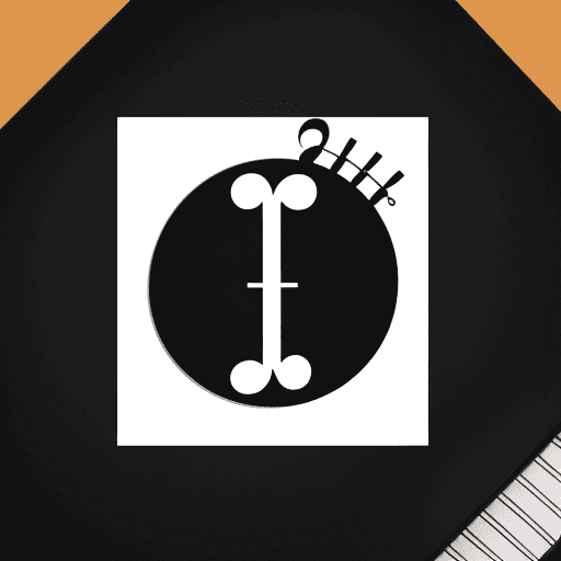 AI generated: Ut key K letter music note
