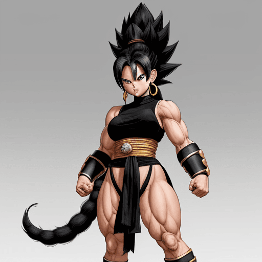 AI generated: a full body portrait of a single naturally aggressive warrior race who were supposedly striving to b...