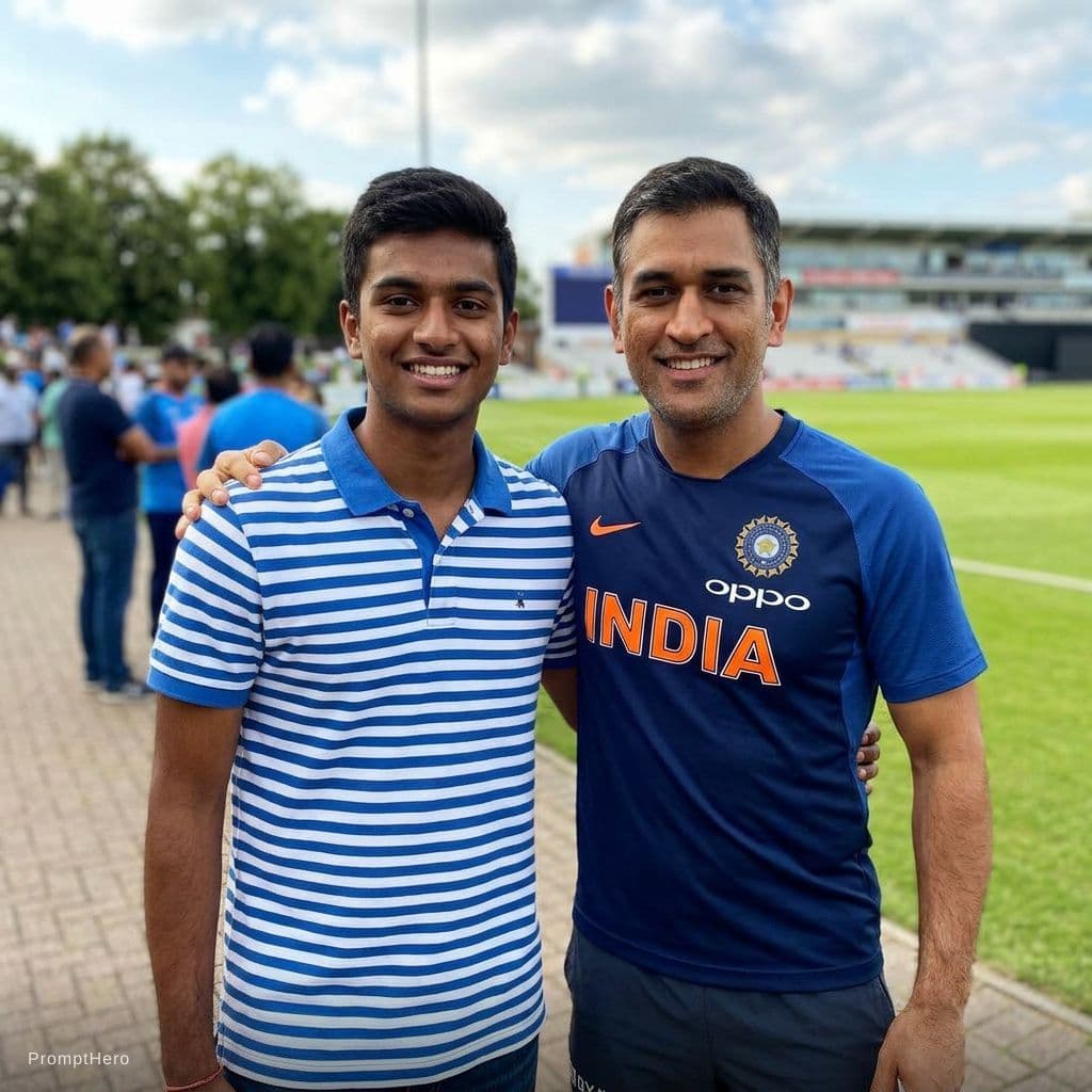 AI generated: Add dhoni with me