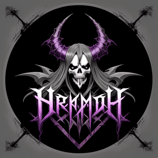AI generated: death metal font with the name "GREMORY"