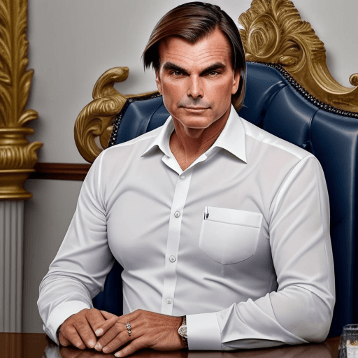 AI generated:  Jair Bolsonaro presidente homem de bem elegante honesto simpático 