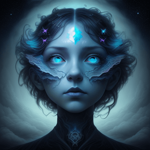 AI generated: photo illustration from a world in the clouds, in the style of tanya shatseva, the stars art group (...
