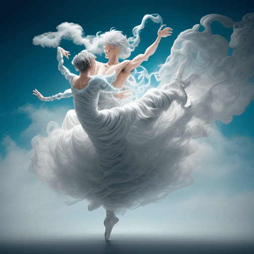 AI generated: Cloud dancer
A dancer and a dancing man made entirely of swirling clouds. Their form is ethereal and...