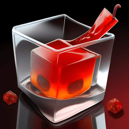 AI generated: Human body, gastric, ice cube, hot red pepperin ice cube,