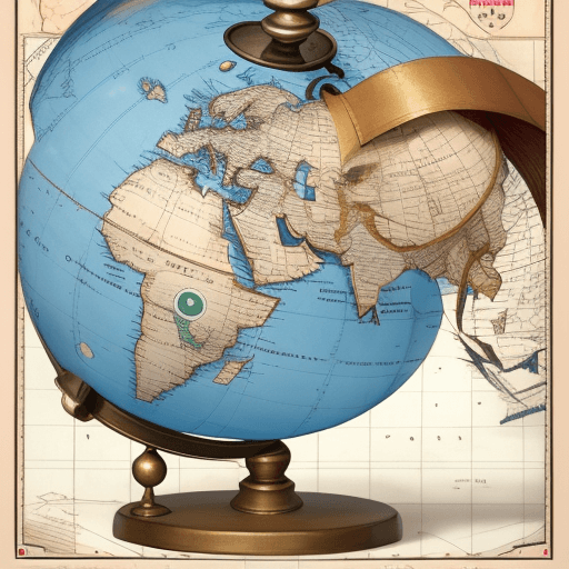 AI generated: globe attached to the letter g and in the tail of letter g india's map and in between letter there i...