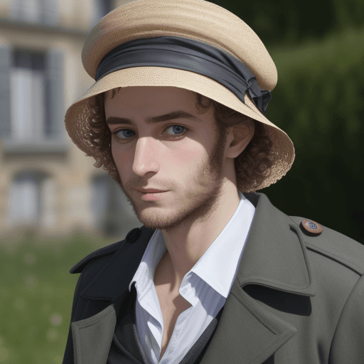 AI generated:  ses yeux détaillaient l'inconnu en haillons