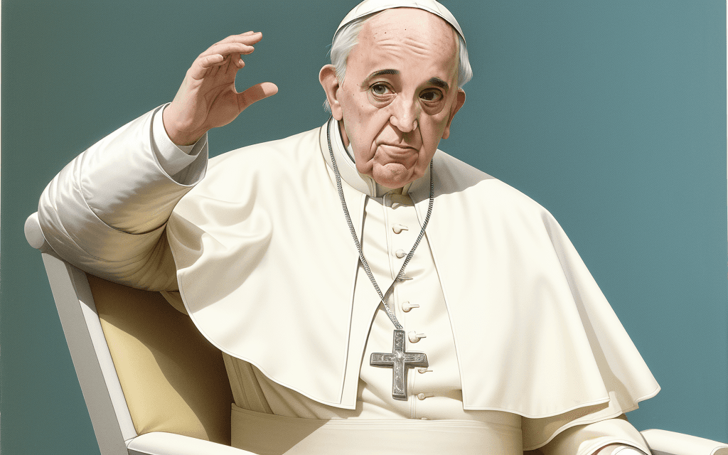 AI generated: Pope Francis in 80s Miami Style --ar 16:9