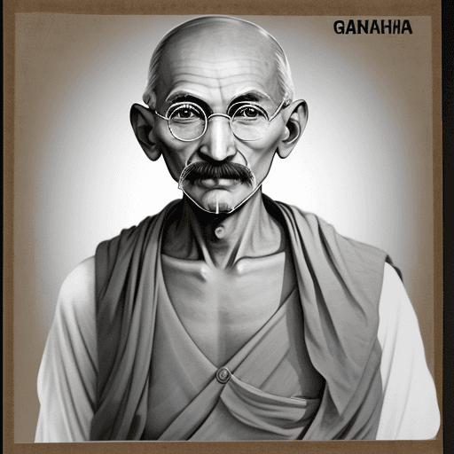 AI generated: mahatma gandhi in US army