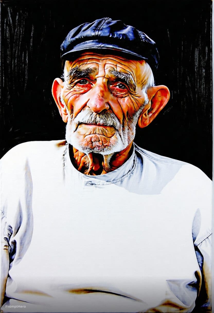 AI generated: a portrait of an old coal miner in 19th century, beautiful painting with highly detailed face by gre...