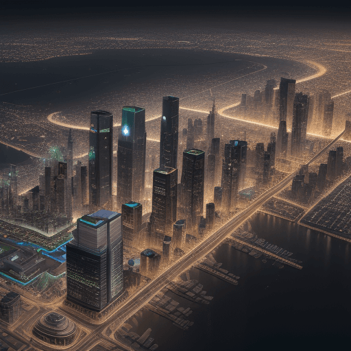 AI generated: smartcity meta model, hyper realism, high detail, 8k