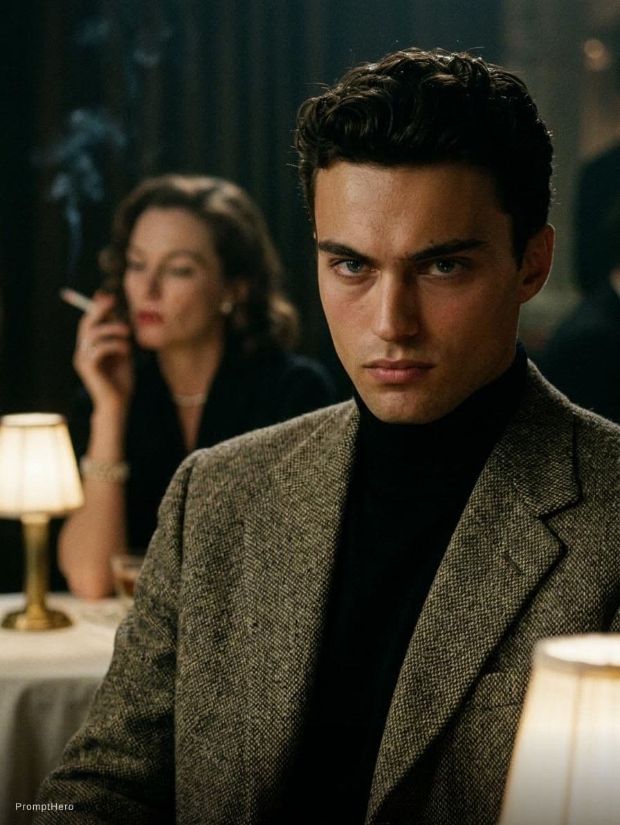 AI generated: movie still, 1950's, cinematic, shot on kodak portra