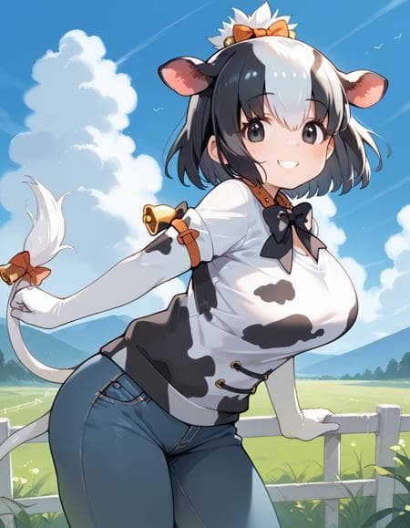 ホルスタイン (けものフレンズ) / Holstein Friesian Cattle (2 Outfits) (Kemono Friends) [Pony Diffusion]
