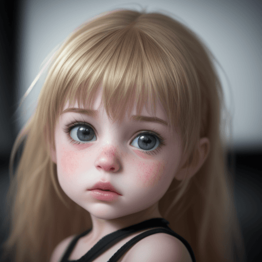 AI generated: Photo of a ultra realistic girl âge 3 ans 