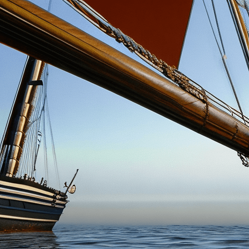 AI generated: Photo of a ultra realistic sailing ship, dramatic light, pale sunrise, cinematic lighting, battered,...