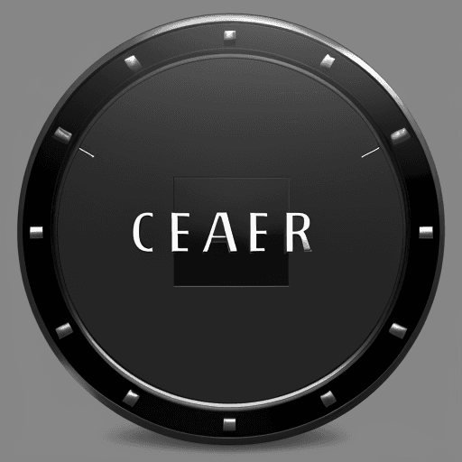 AI generated: simplistic cyperpunk Logo of a safe, with no text.