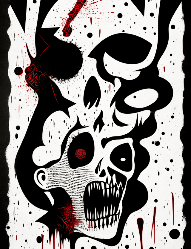 AI generated: Unapologetic, Perfectcore, bizarre, freaky graphic poster, strong graphic, line, Behance, award - wi...