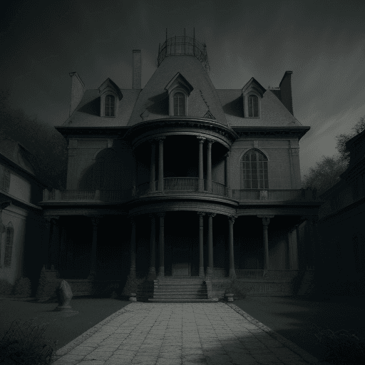 AI generated: Representation of The Fall of the House of Usher by alan poe , hyper realism, high detail, octane re...