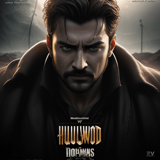 AI generated: Cinematic photorealistic advertising poster for an epic Hollywood movie, dramatic, suspense, award w...