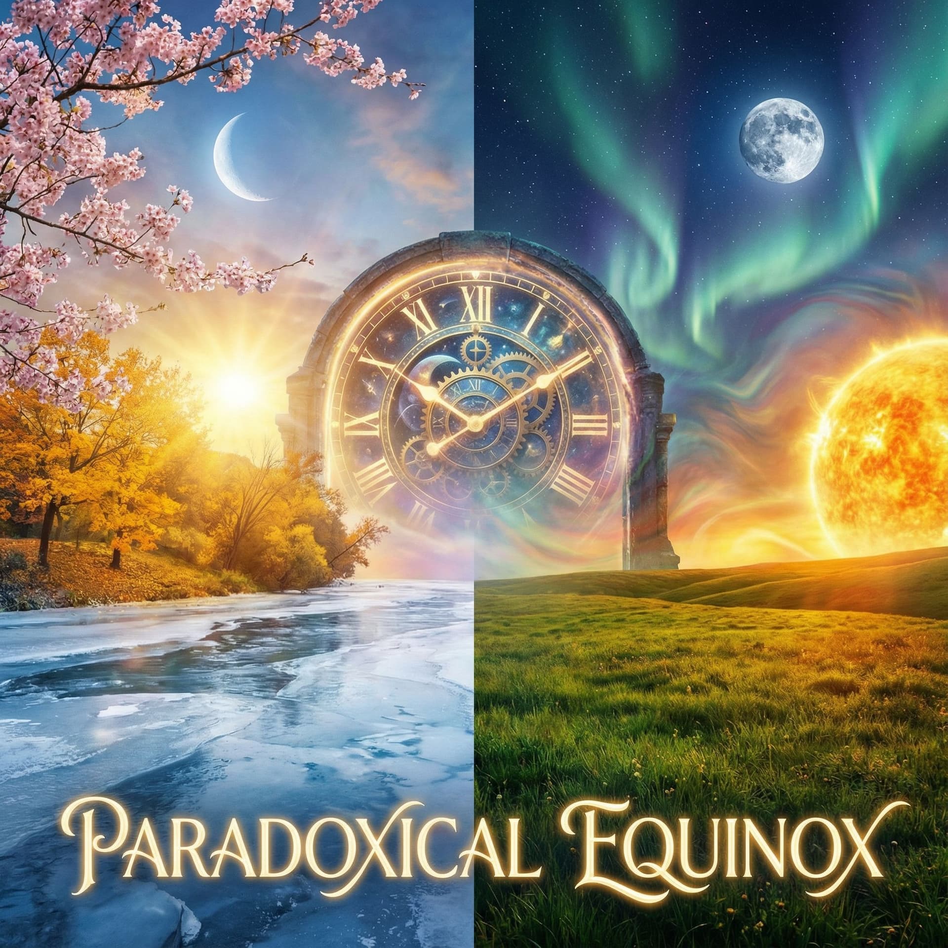 AI generated: Paradoxical Equinox --ar 2:3 --stylize 1000