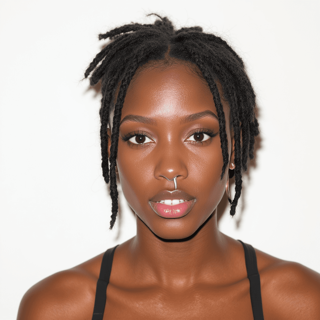 AI generated: Small skinny nipples black lady dreads ass

