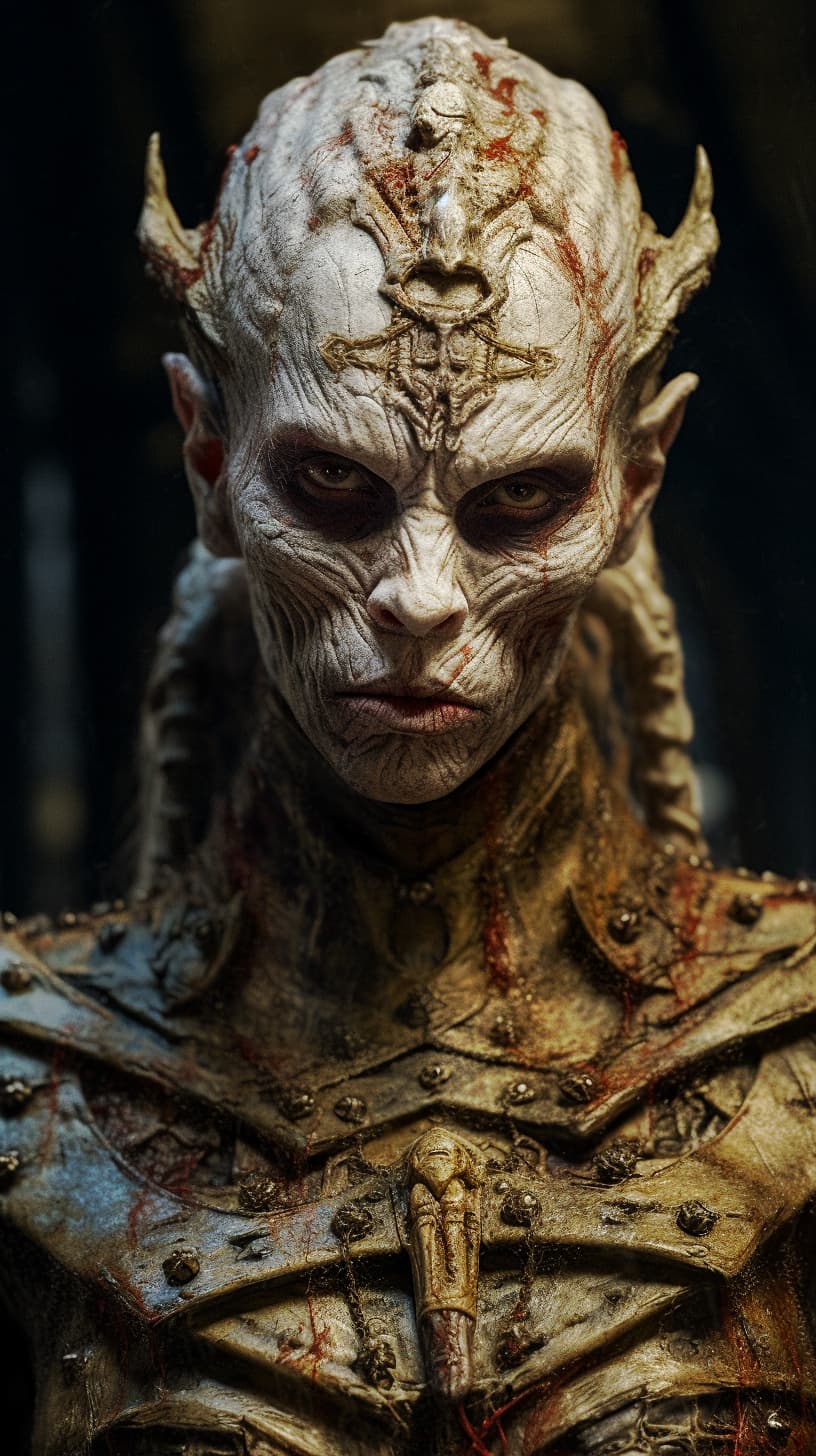 AI generated: Female superior ancient Strigoi vampire, horror, ultra-detailed, HDR, cinematic --ar 9:16 --q 2 --s ...