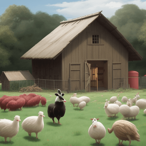 AI generated: hiro en una granja  
