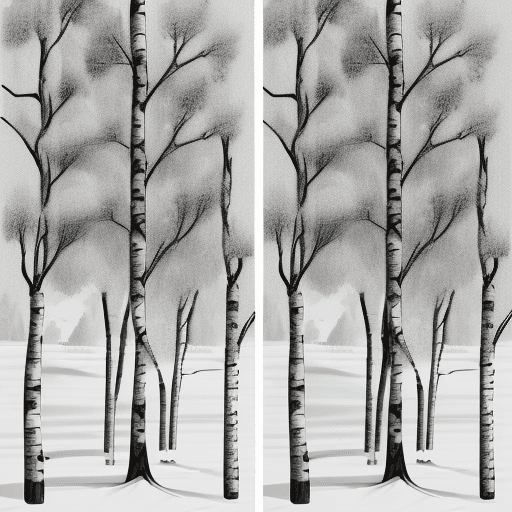 AI generated: https://sinay-s.ru/images/gravirovki/trees/9.jpg white and black exactly the same image as in the li...