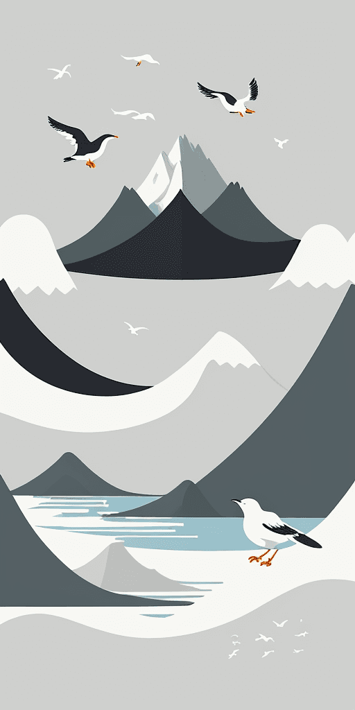 AI generated: Draw a picture with the theme of "Crossing Mountains and Seas, Just for Meeting", highlighting the m...
