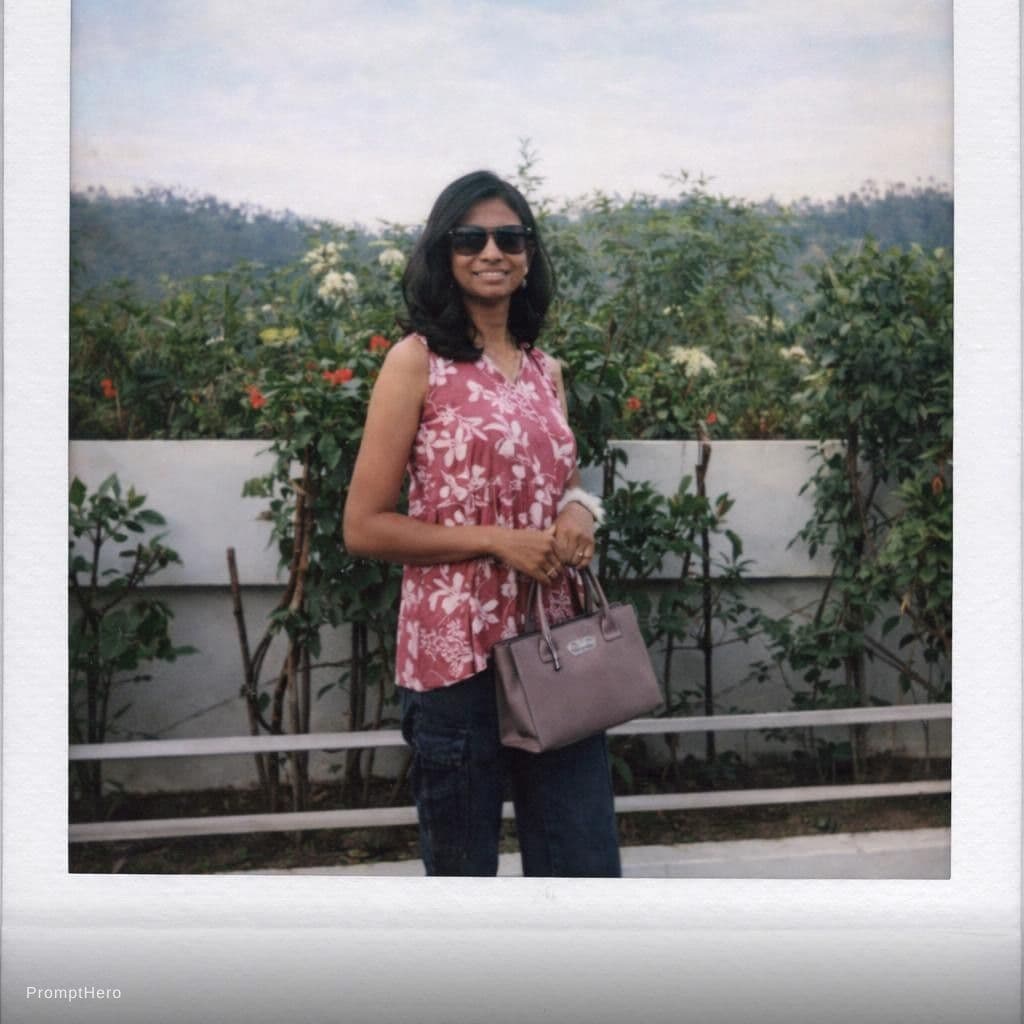 AI generated: polaroid photograph of an Asian model,