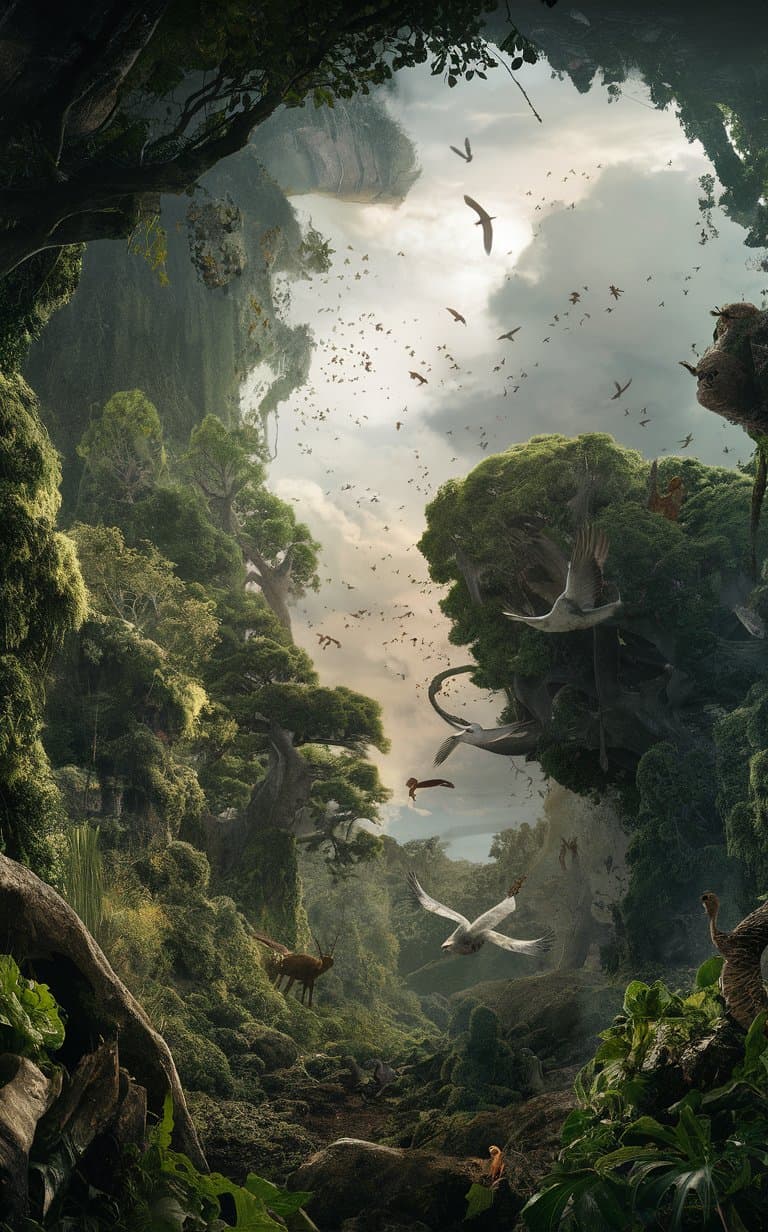 AI generated: semula wilayah itu hanyalah hutan belantara yang tidak terjamah tangan manusia, tempa itu menyediaka...