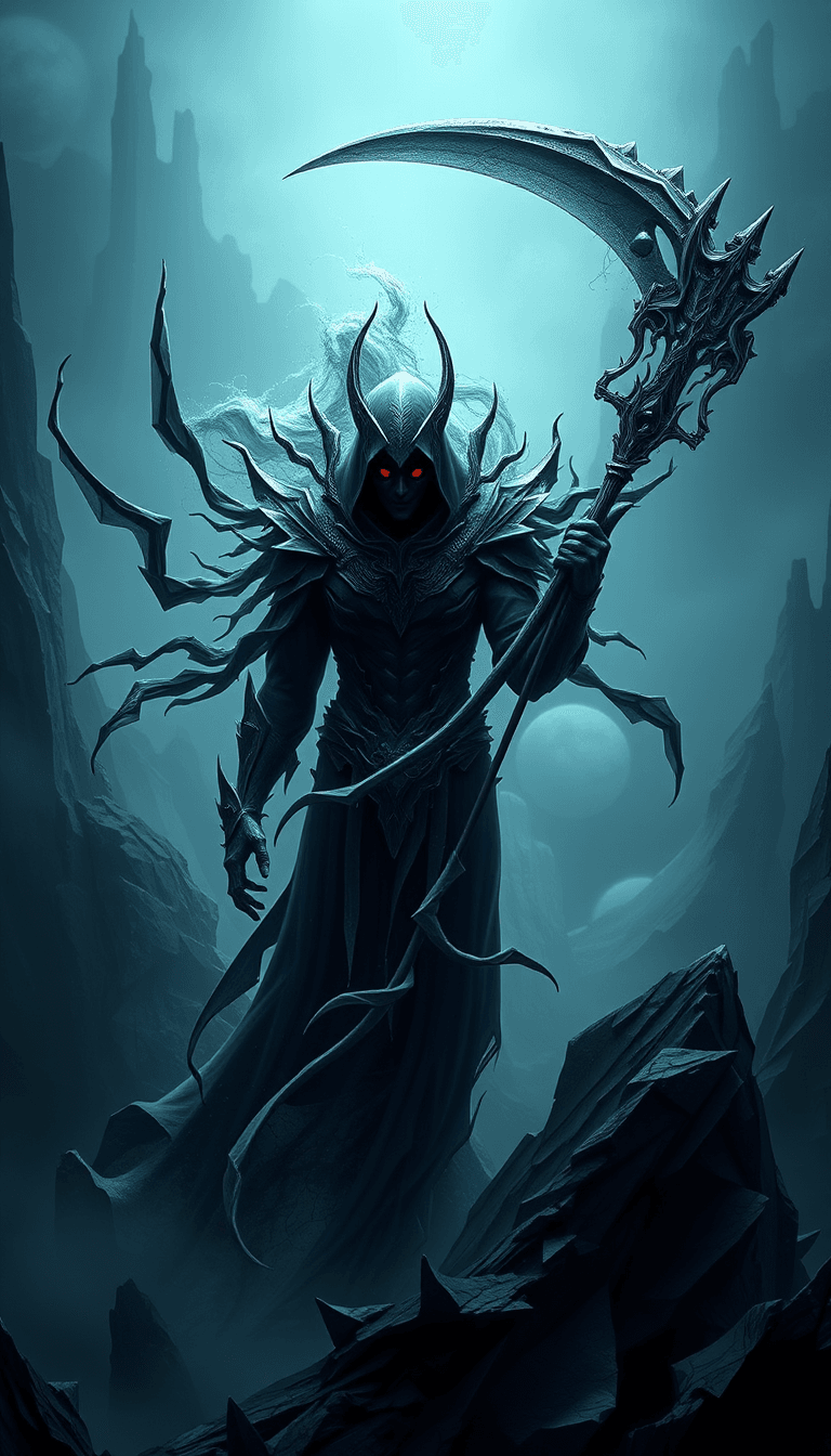 AI generated: A stunning 3D model of an enigmatic, shadowy figure emerging from the void, his form constantly shif...
