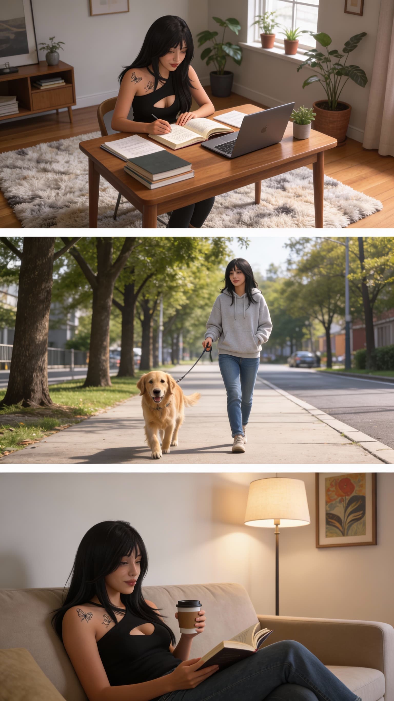 AI generated: hazme prompts para esa chica de diferentes formas en su casa en la calle y que se vea realista. o qu...