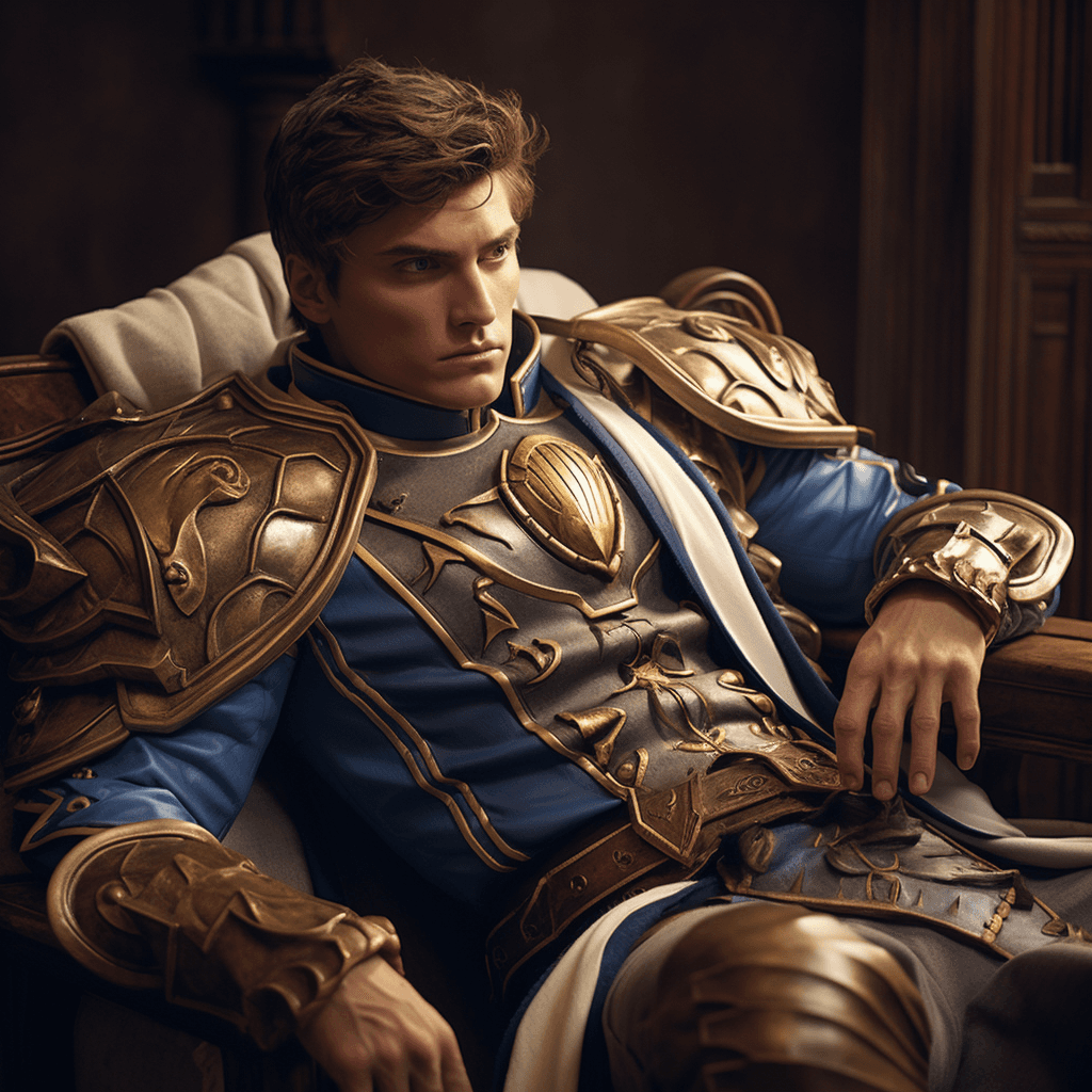 AI generated: Garen from League of Legends Vogue photoshoot