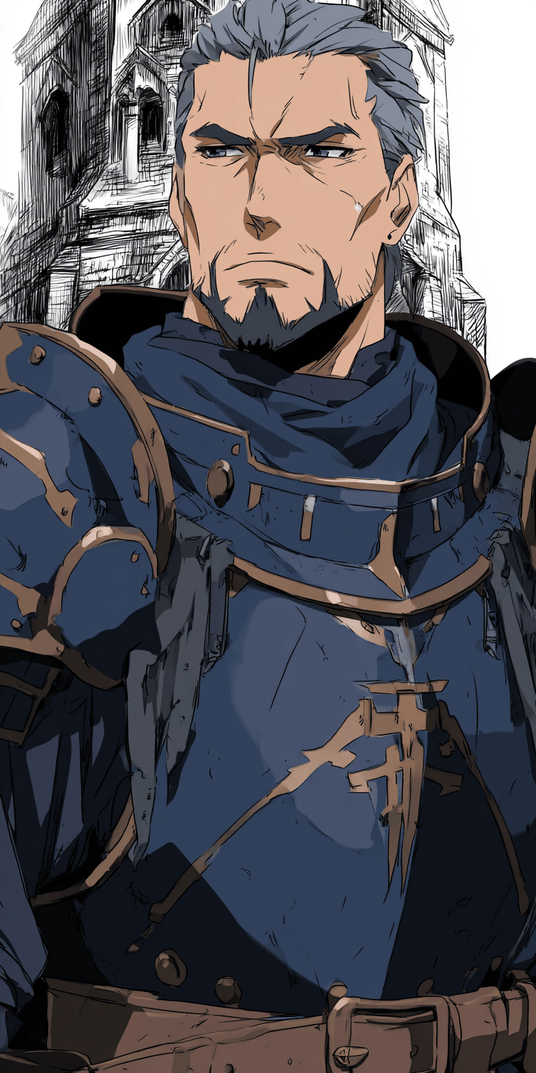 AI generated: Paladin, in the style of Dungeons & Dragons --chaos 75 --ar 1:2 --sref 510797444 --profile x3fq9up -...