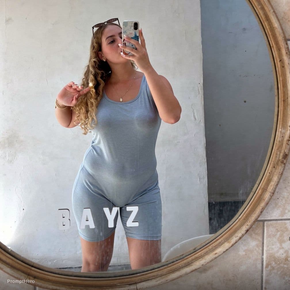 AI generated: Take this photo of this woman in a bikini and realistically undress the bikini, make sure the breast...