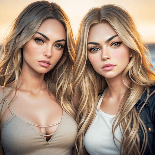 AI generated: a realistic photo of a [very pretty 35 year old woman] , with [long, wavy, blondes hair] , looks lik...