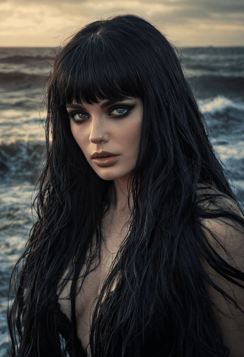 AI generated: <lora:add-detail-xl:1>,realistic,highres,A **cinematic portrait** of **Lilith**, a **seductive and e...