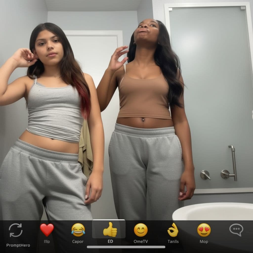 AI generated: Make these girls pull under their pants of cedar underwear