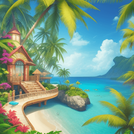 AI generated: Paradise, paradise on earth