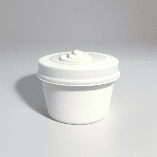 DreamShaper prompt: plastic cream container
