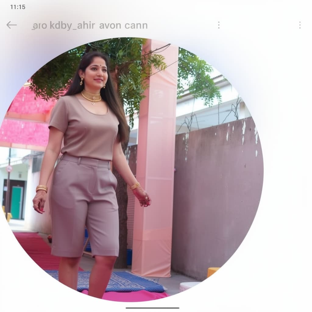 AI generated: Sexy reviling outfit with reviling clivage in short skirt and fat body 