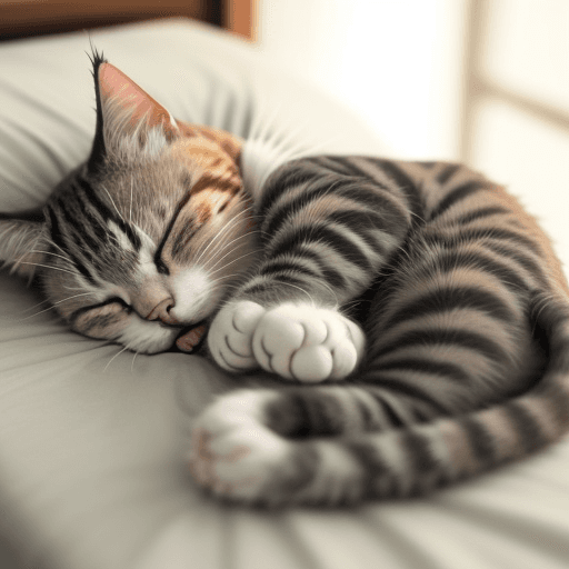 AI generated: the cat is sleeping